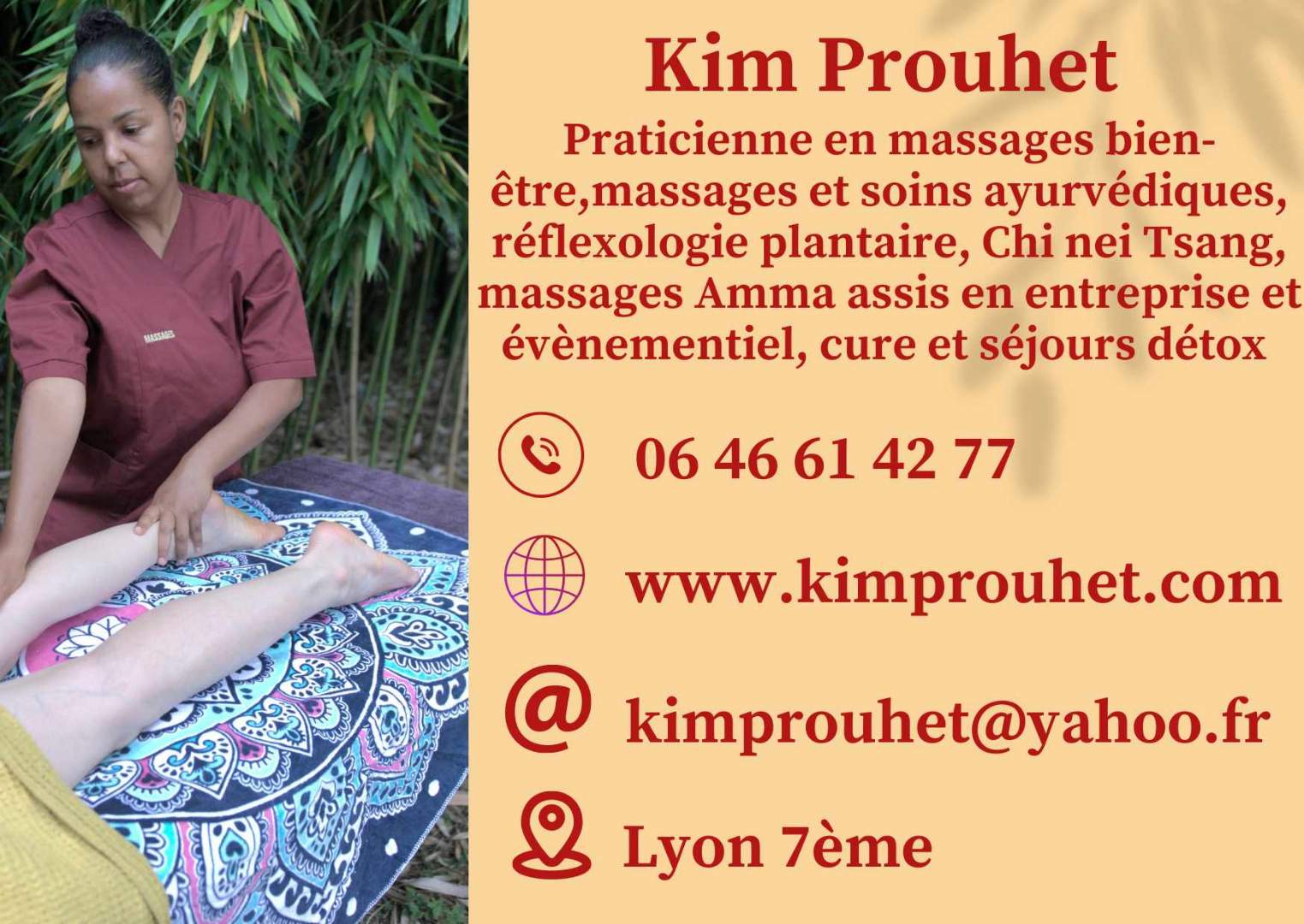 Photo numéro 2 de la galerie de Kim Prouhet : Masseur bien-être à Lyon. Prendre RDV
