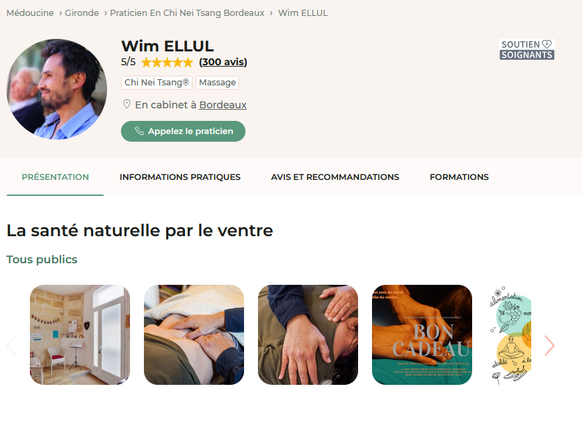 Photo numéro 2 de la galerie de Wim Ellul : Masseur bien-être à Bordeaux. Prendre RDV