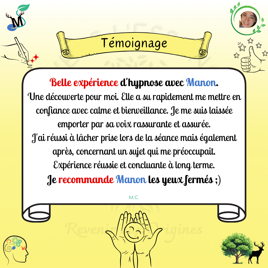 Photo numéro 1 de la galerie de Manon Perret : Thérapeute à Wargnies-le-Grand. Prendre RDV