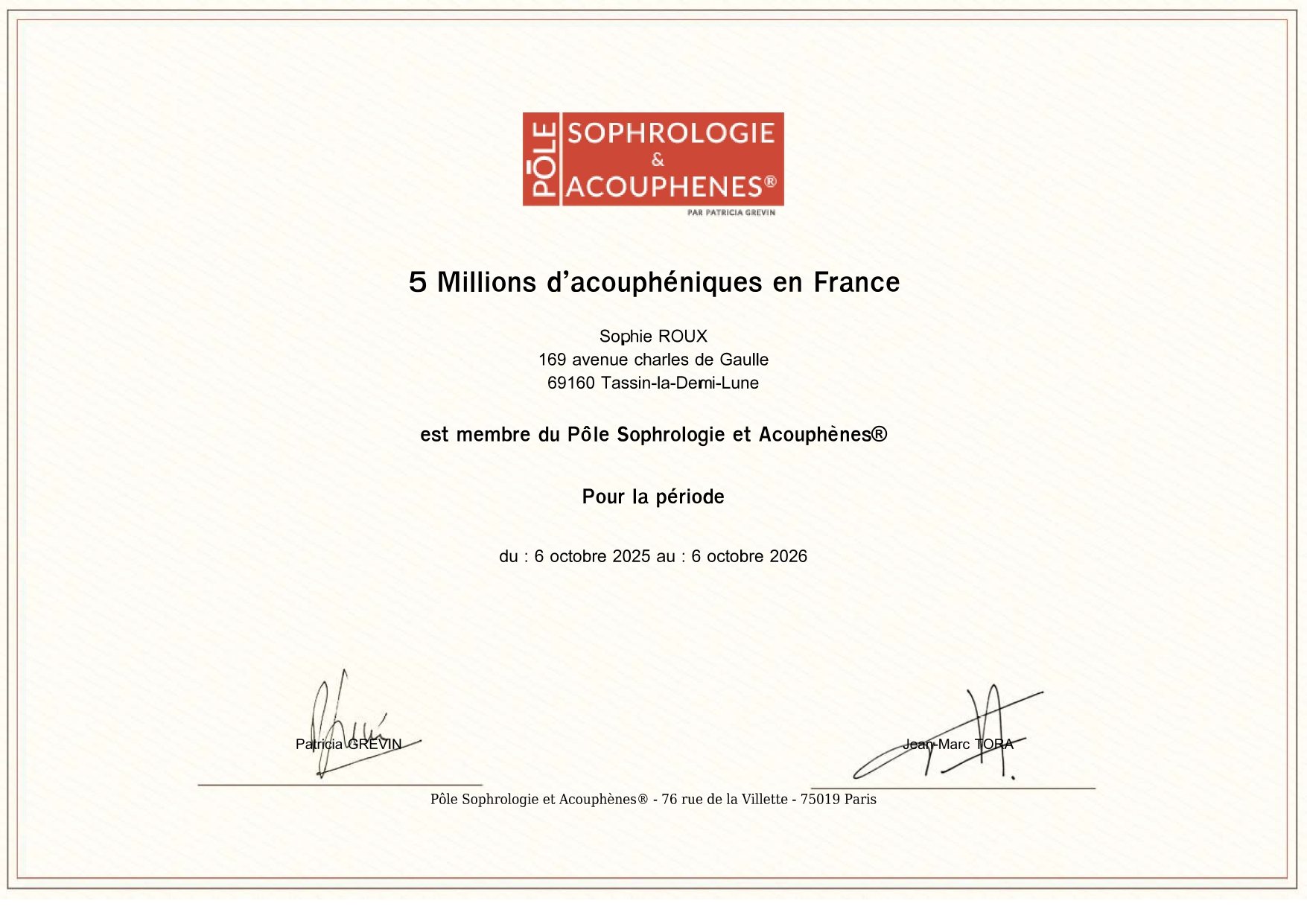 Photo numéro 3 de la galerie de Sophie Roux : Sophrologue à Tassin-la-Demi-Lune. Prendre RDV