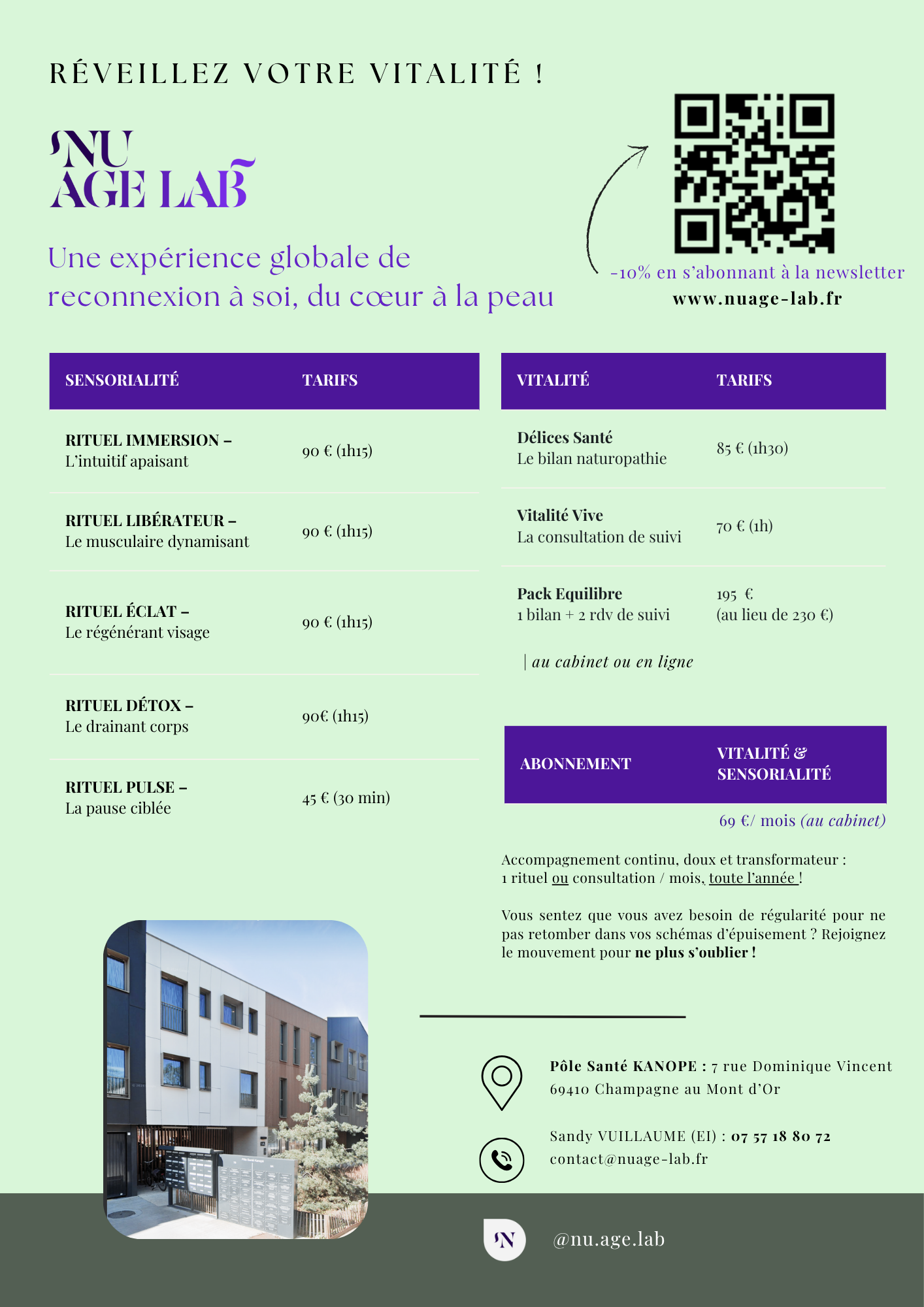 Photo numéro 17 de la galerie de Sandy VUILLAUME : Masseur bien-être à Champagne-au-Mont-d'Or. Prendre RDV