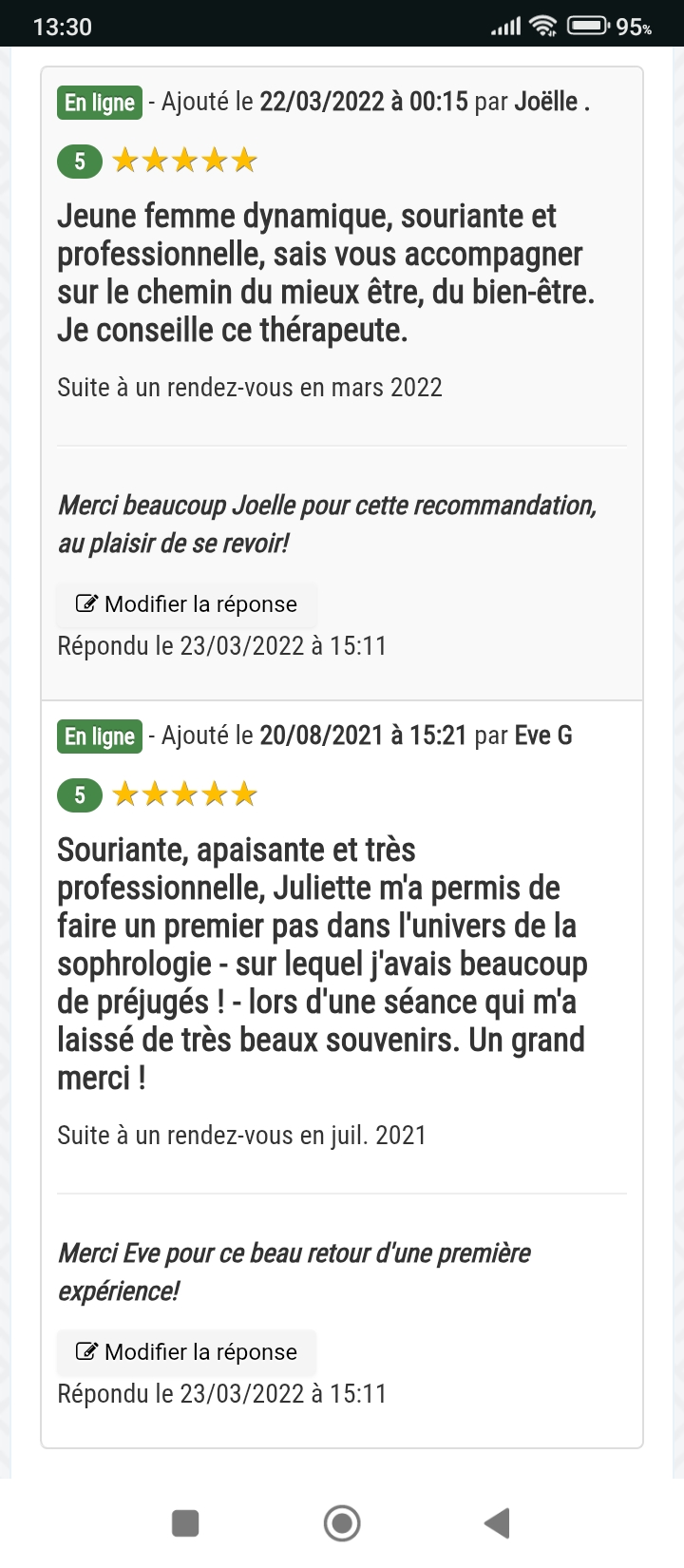 Photo numéro 13 de la galerie de Juliette FENAYON : Sophrologue au Haillan. Prendre RDV