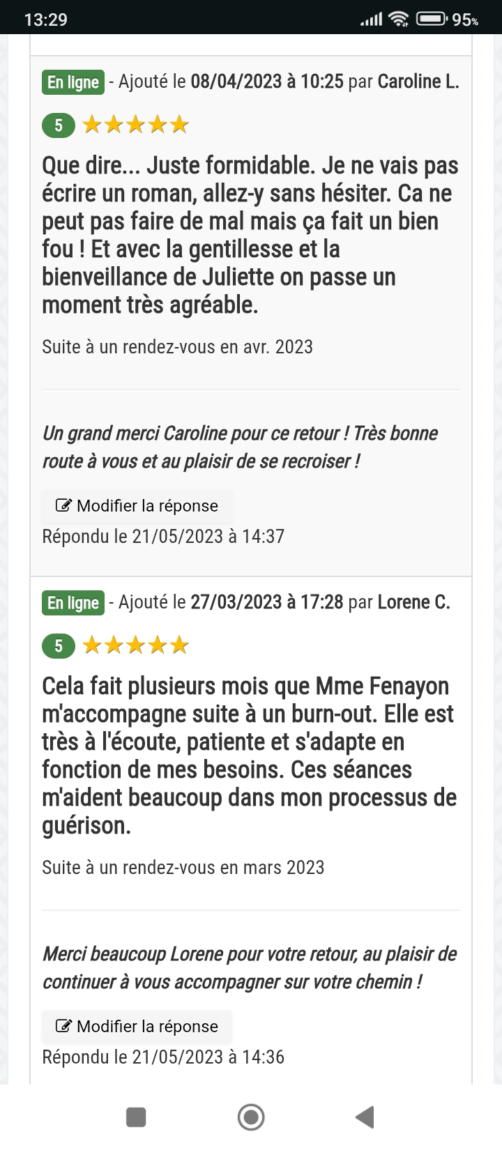 Photo numéro 16 de la galerie de Juliette FENAYON : Sophrologue au Haillan. Prendre RDV