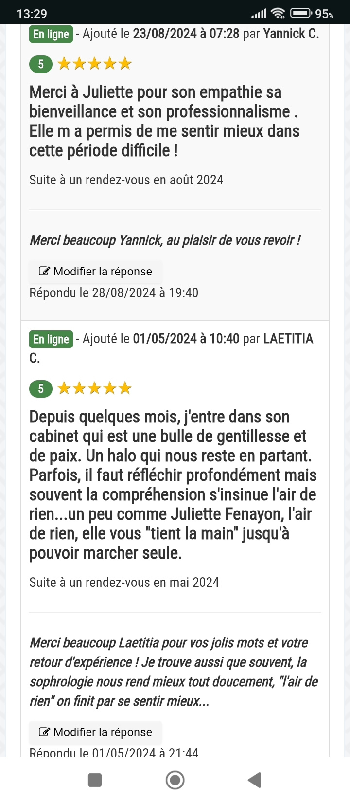 Photo numéro 19 de la galerie de Juliette FENAYON : Sophrologue au Haillan. Prendre RDV