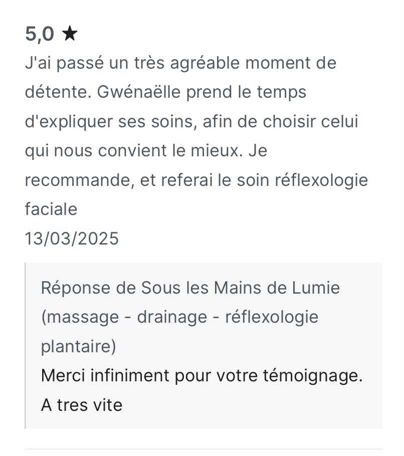 Photo numéro 5 de la galerie de Gwénaëlle Fontaine : Masseur bien-être à Saint-Maurice-l'Exil. Prendre RDV