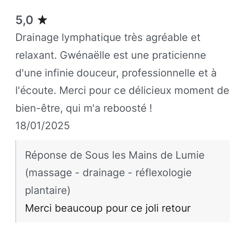 Photo numéro 10 de la galerie de Gwénaëlle Fontaine : Masseur bien-être à Saint-Maurice-l'Exil. Prendre RDV