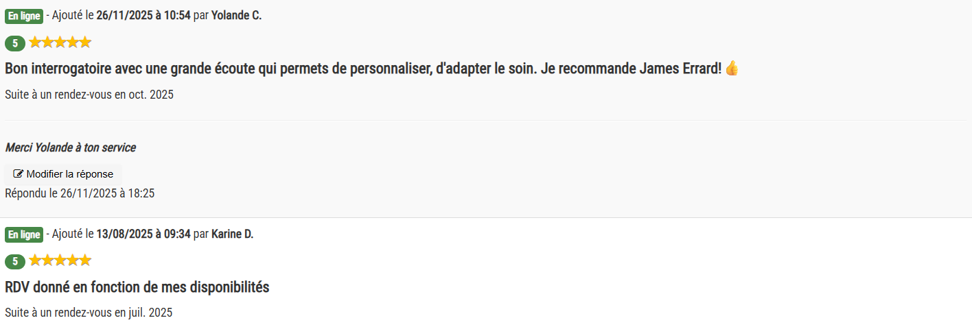 Photo numéro 1 de la galerie de James Errard : Naturopathe à Ducos. Prendre RDV