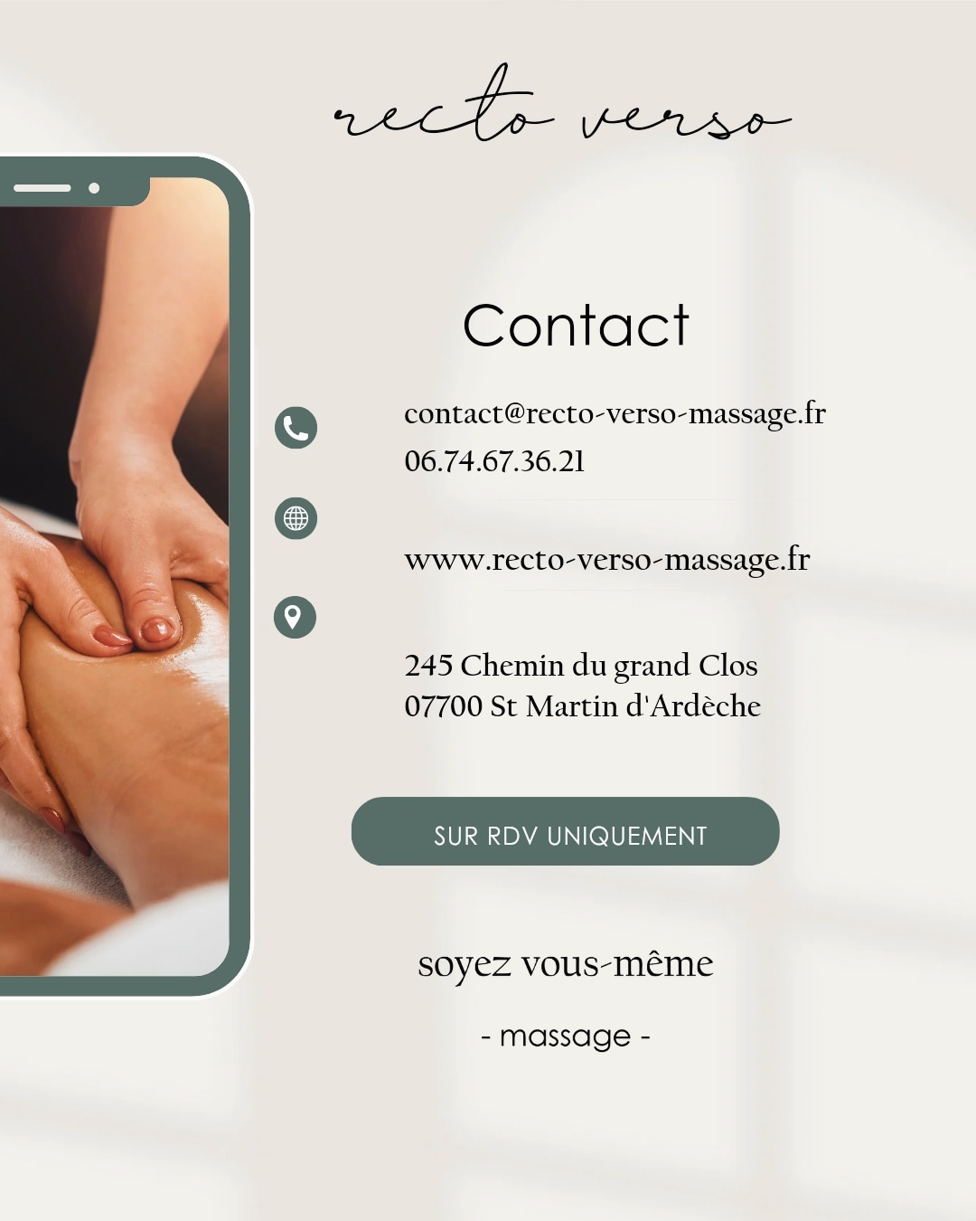 Photo numéro 3 de la galerie de Laetitia Brousse : Masseur bien-être à Saint-Martin-d'Ardèche. Prendre RDV