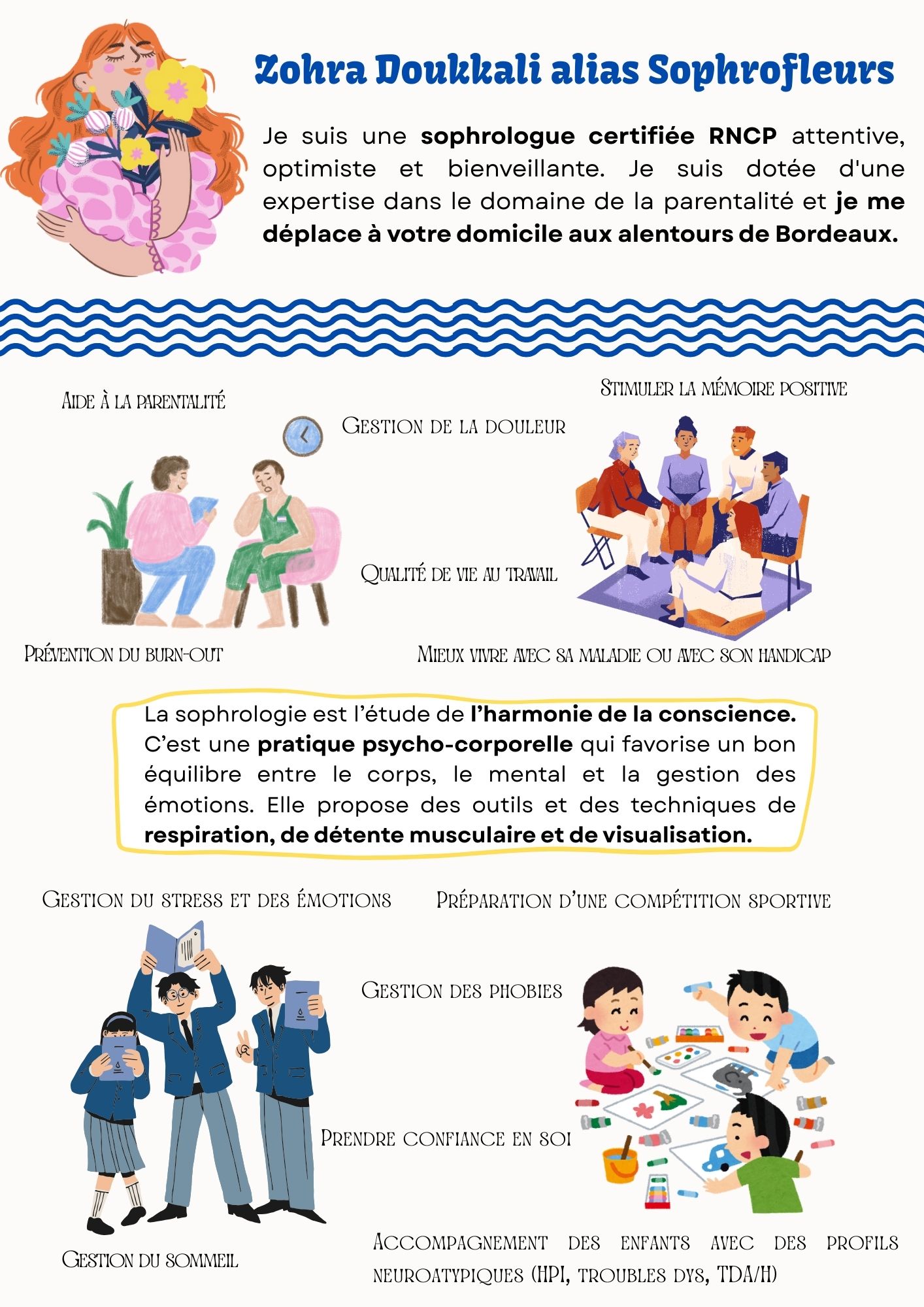 Photo numéro 1 de la galerie de Zohra Doukkali : Sophrologue au Bouscat. Prendre RDV