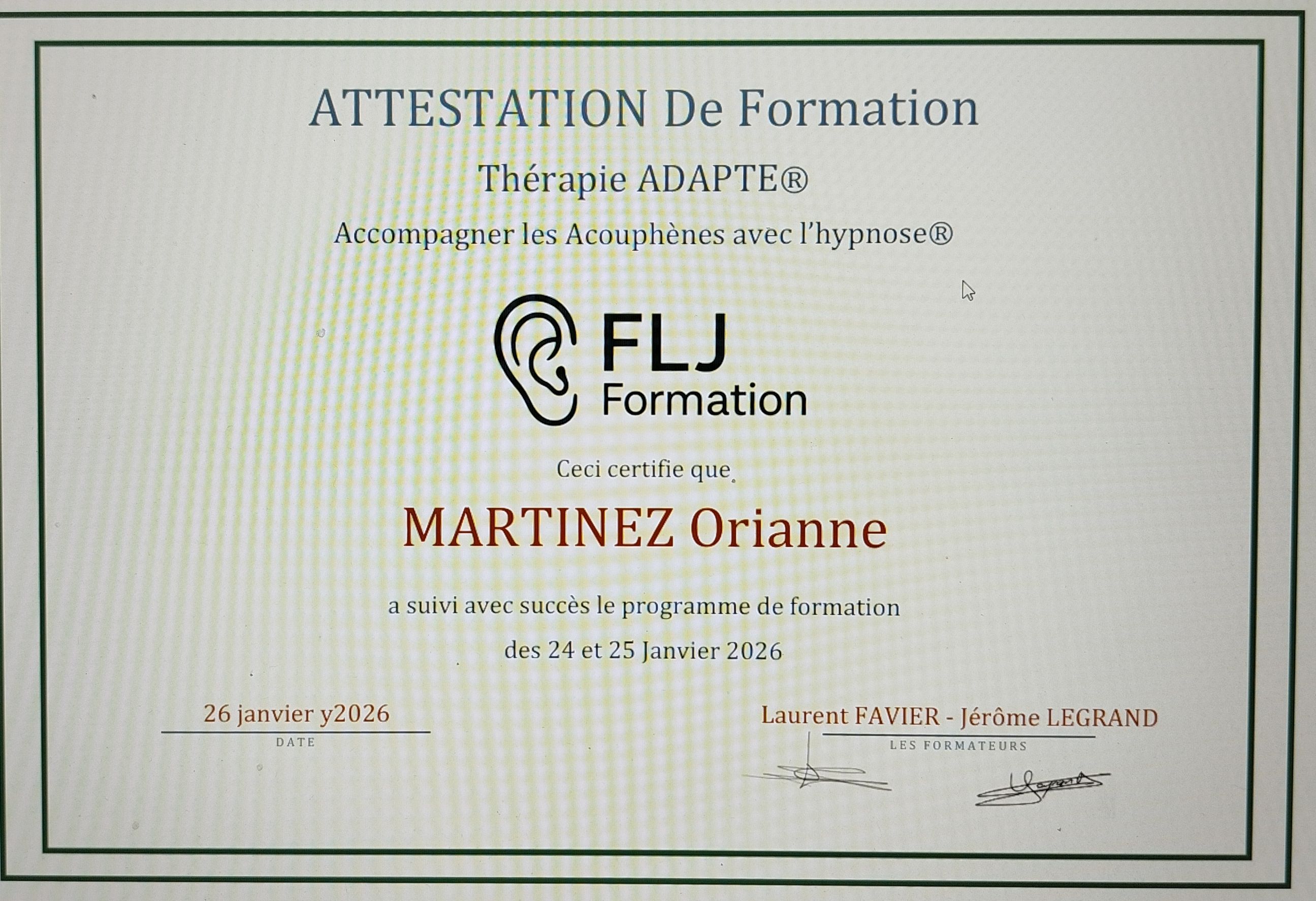 Photo numéro 4 de la galerie de Orianne Martinez : Hypnothérapeute à La Ciotat. Prendre RDV