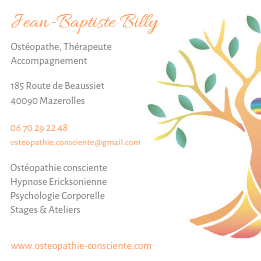 Photo numéro 1 de la galerie de Jean-baptiste Billy : Ostéopathe à Mazerolles. Prendre RDV