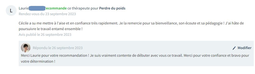 Photo numéro 16 de la galerie de Cécile Perrier : Hypnothérapeute à Poigny-la-Forêt. Prendre RDV
