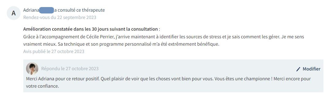 Photo numéro 18 de la galerie de Cécile Perrier : Hypnothérapeute à Poigny-la-Forêt. Prendre RDV