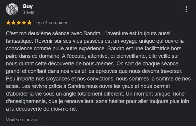 Photo numéro 7 de la galerie de Sandra Souillard : Hypnothérapeute à Les Pavillons-sous-Bois. Prendre RDV