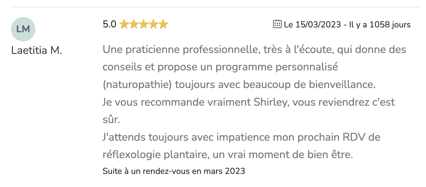 Photo numéro 14 de la galerie de Shirley Schoelchery : Naturopathe à Ozoir-la-Ferrière. Prendre RDV
