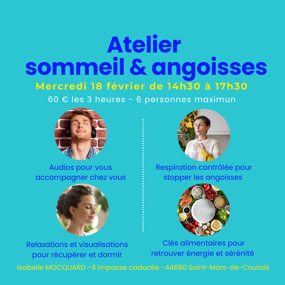 Photo numéro 10 de la galerie de Isabelle Mocquard : Hypnothérapeute à Saint-Mars-de-Coutais. Prendre RDV