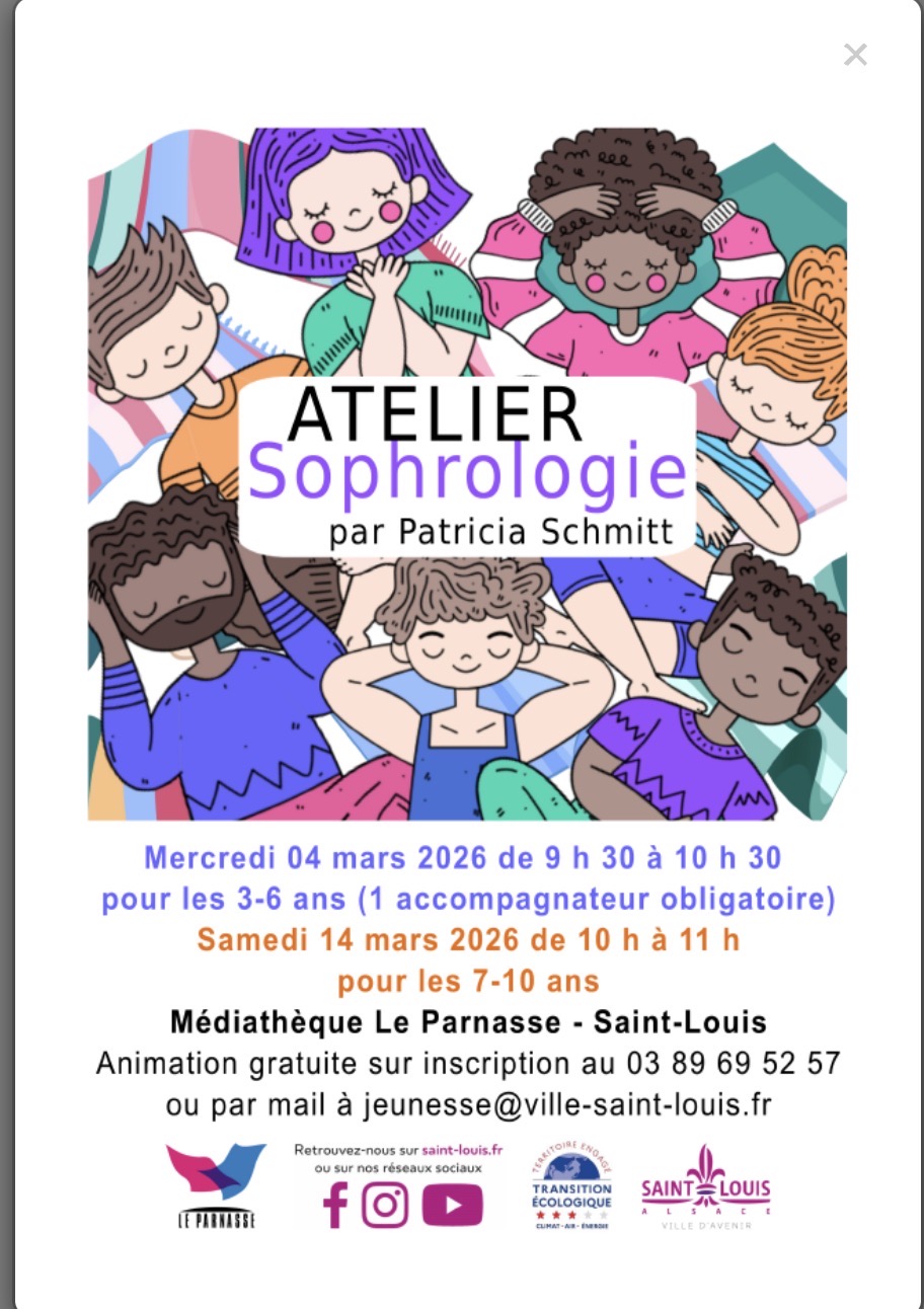Photo numéro 6 de la galerie de Patricia Schmitt : Sophrologue à Saint-Louis. Prendre RDV