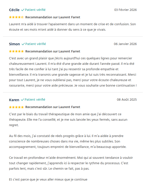 Photo numéro 10 de la galerie de Laurent Farret : Psychopraticien à Saint-Coutant. Prendre RDV