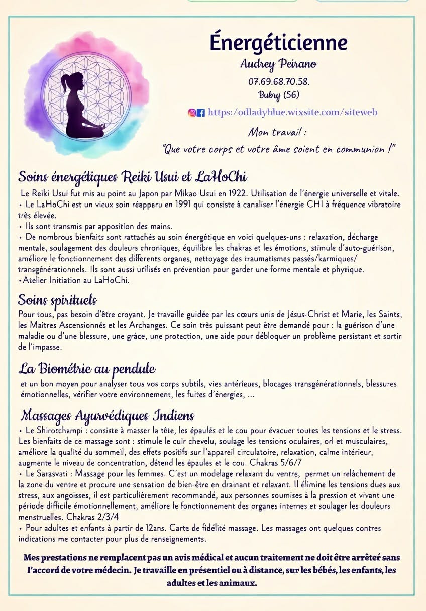 Photo numéro 3 de la galerie de Audrey Peirano : Énergétique Traditionnelle Chinoise à Bubry. Prendre RDV