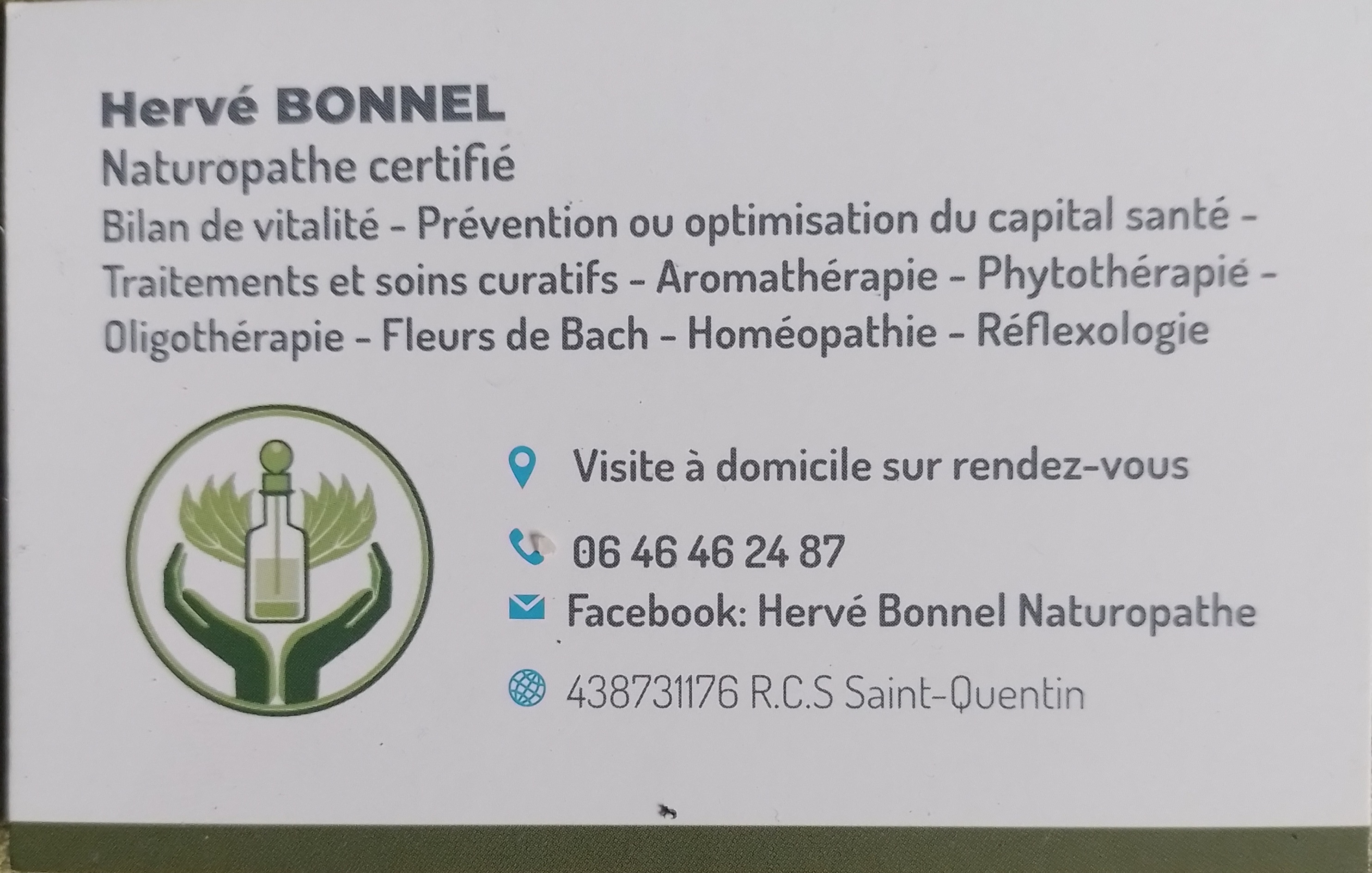 Photo numéro 3 de la galerie de Hervé Bonnel : Naturopathe à Saint-Quentin. Prendre RDV