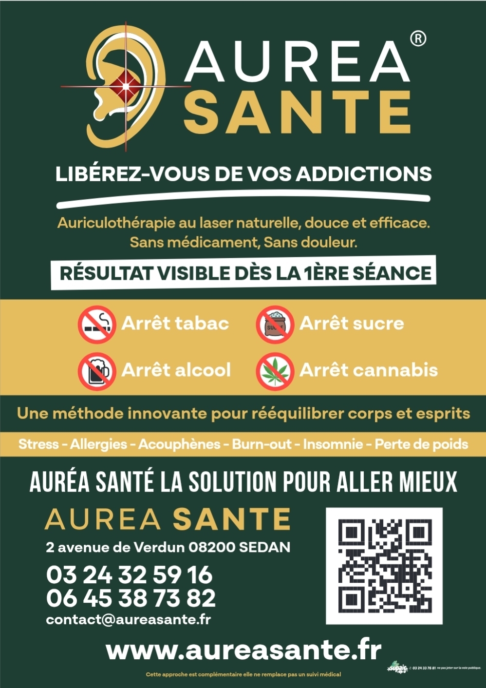 Photo numéro 2 de la galerie de Auréa Santé Addictions Bien Être : Thérapeute à Sedan. Prendre RDV