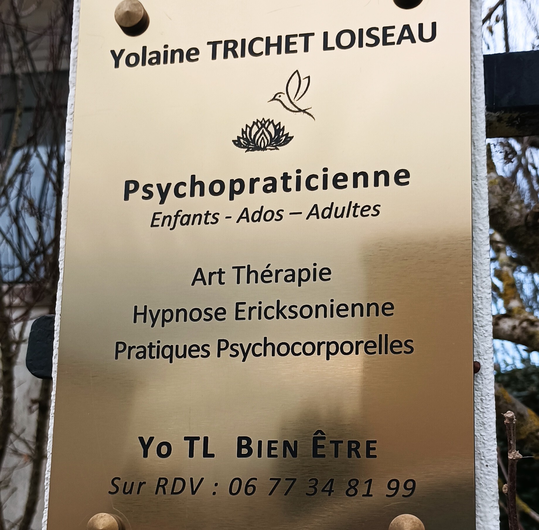 Photo numéro 4 de la galerie de Yolaine Trichet Loiseau : Hypnothérapeute à Les Sables-d'Olonne. Prendre RDV