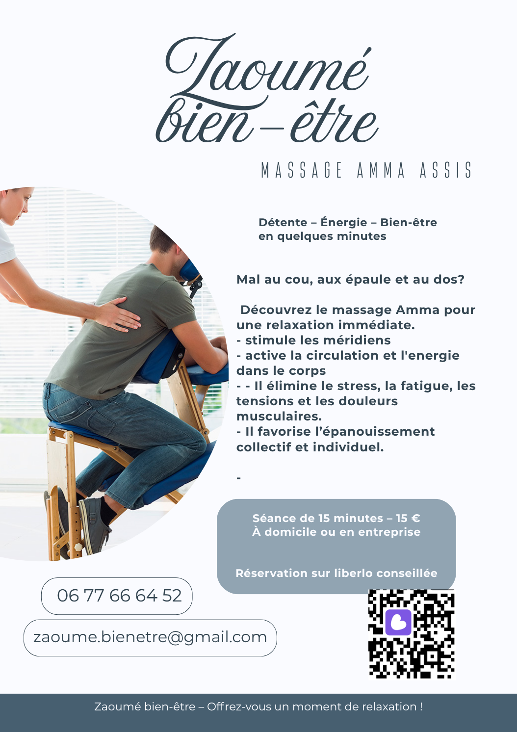 Photo numéro 1 de la galerie de Zaoumé Bien-Être Deblaize Amélie : Masseur bien-être à Châtenois. Prendre RDV