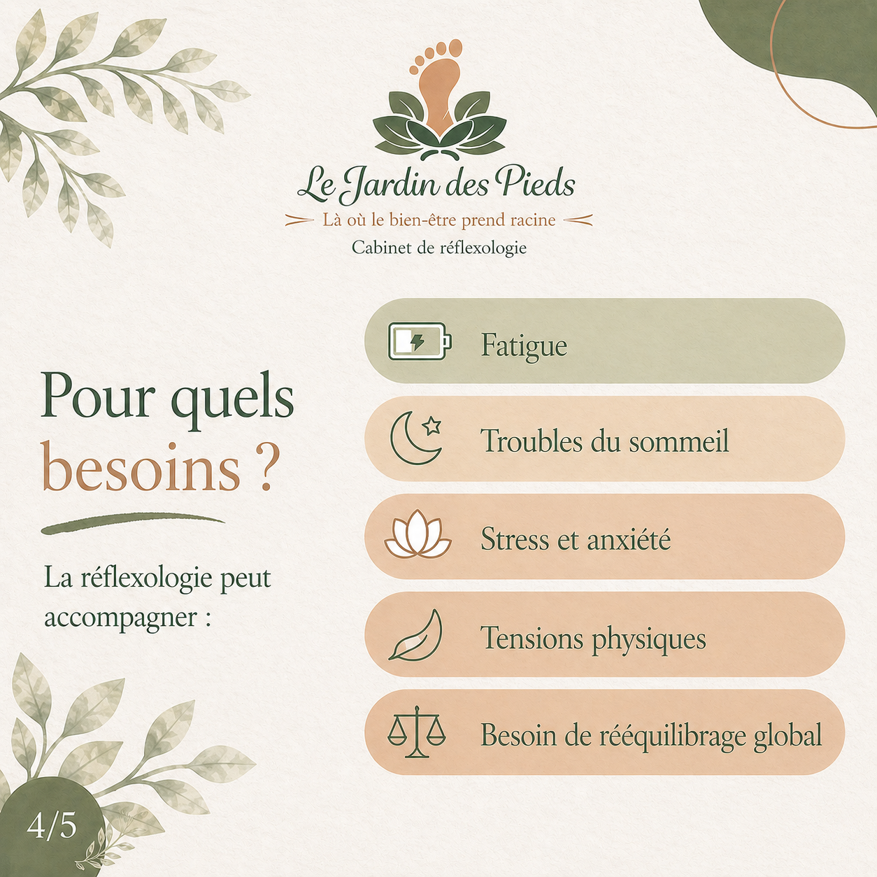 Photo numéro 7 de la galerie de Le Jardin Des Pieds Réflexologue : Réflexologue à Servon-sur-Vilaine. Prendre RDV