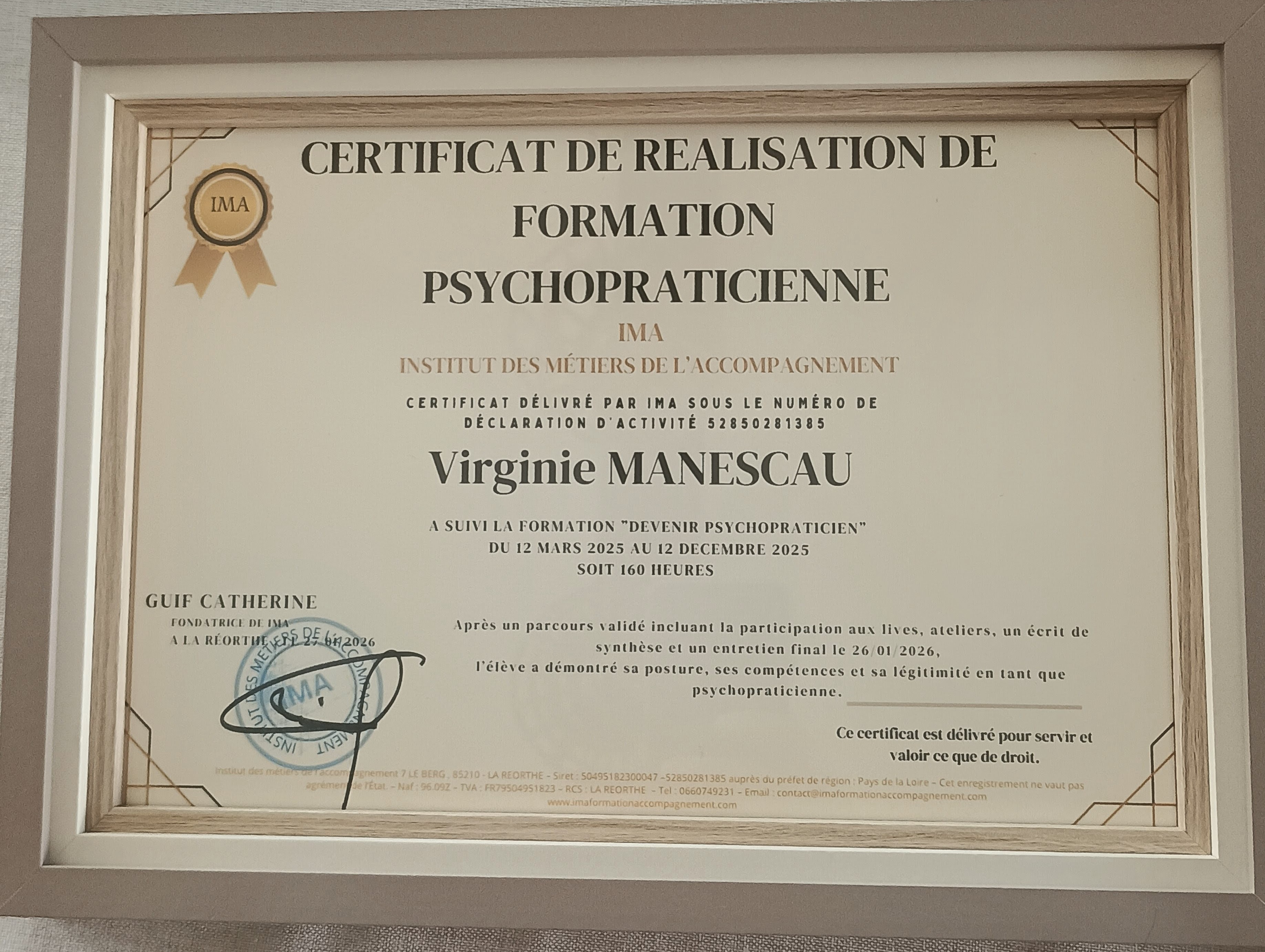 Photo numéro 2 de la galerie de Virginie Manescau : Psychopraticien à Géus-d'Arzacq. Prendre RDV