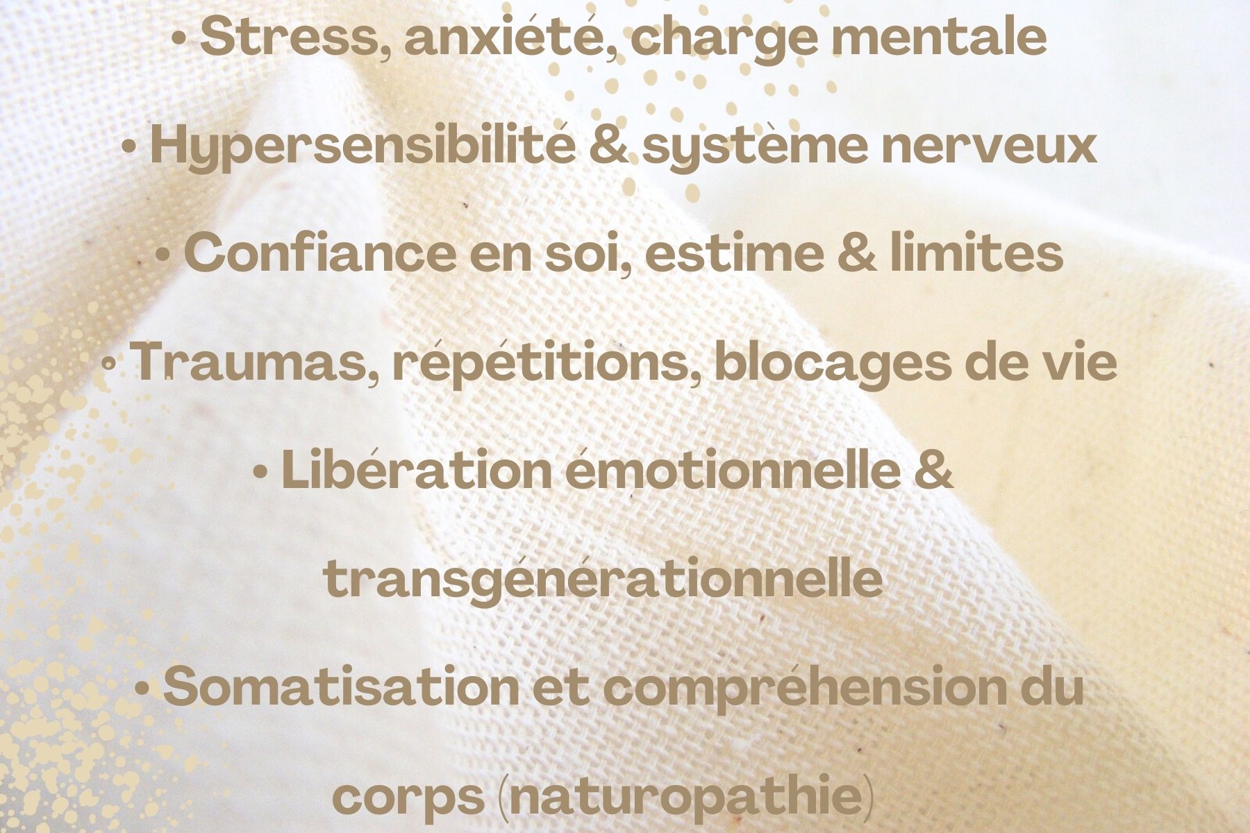 Photo numéro 5 de la galerie de Mélanie Bruant Sophrologue Spé En Libérations Transgénérationnelles Et Gestion Des Traumas, Énergéticienne, Naturopathe : Sophrologue à Alixan. Prendre RDV