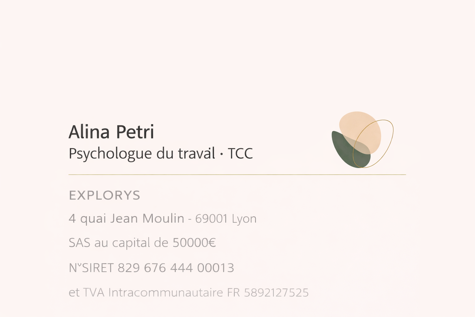 Photo numéro 3 de la galerie de Alina Petri : Psychologue à Lyon 1er Arrondissement. Prendre RDV