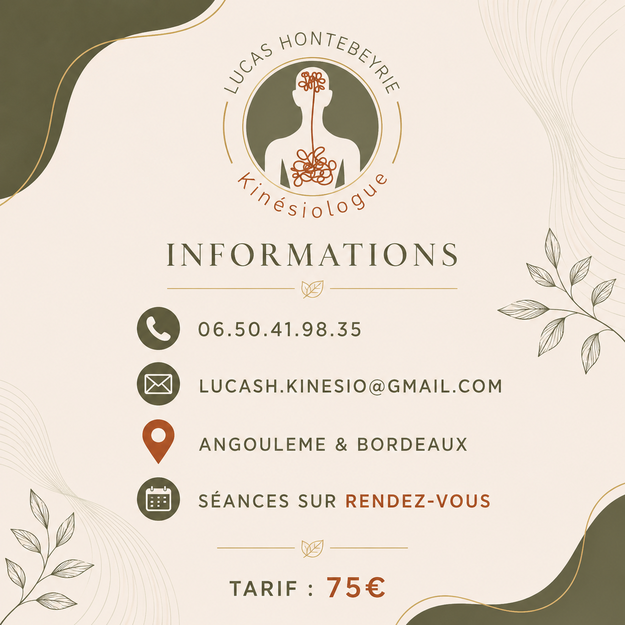 Photo numéro 2 de la galerie de Lucas Hontebeyrie : Kinésiologue à Mérignac. Prendre RDV