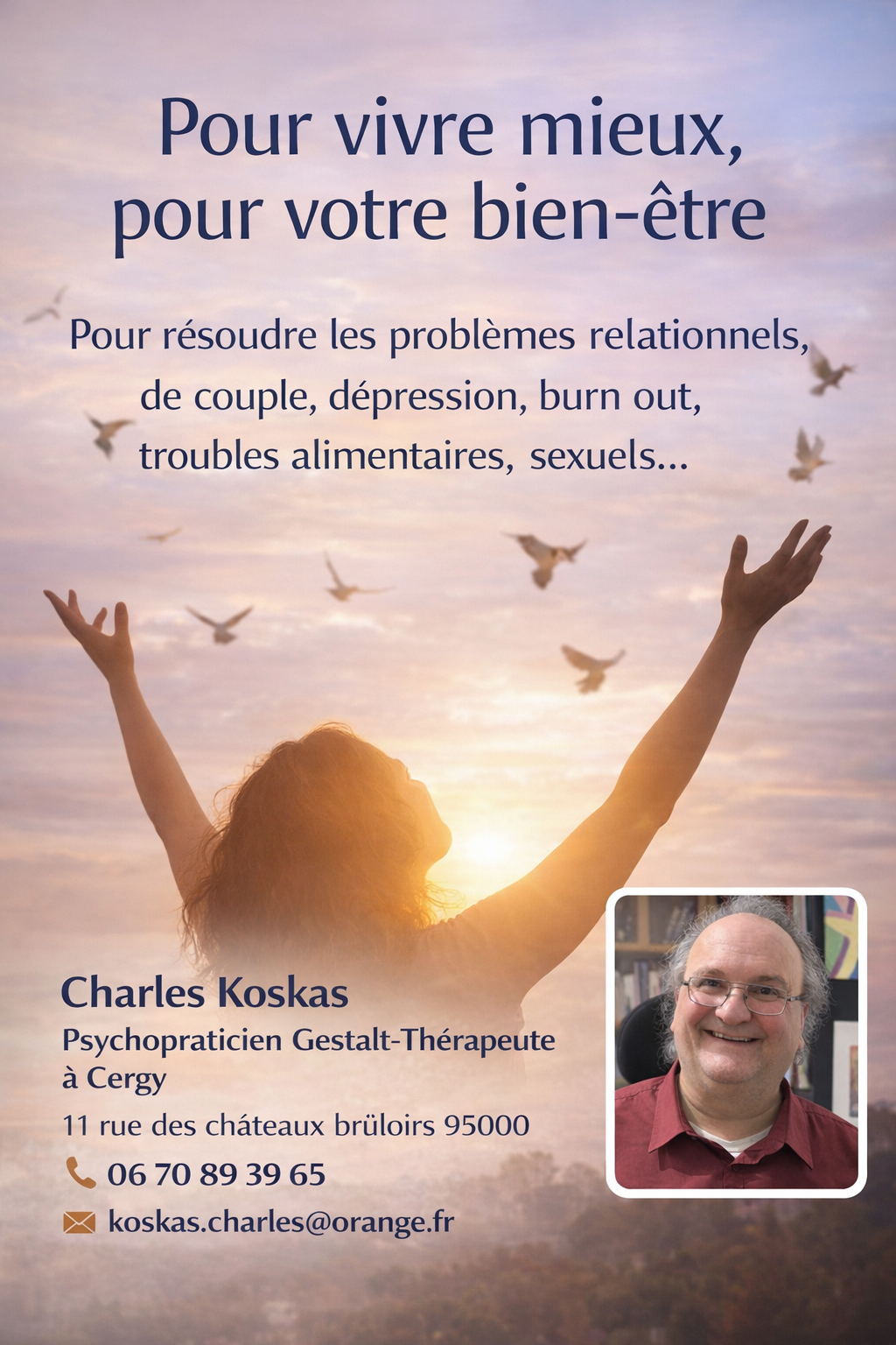 Photo numéro 4 de la galerie de Charles Koskas : Psychopraticien à Cergy. Prendre RDV