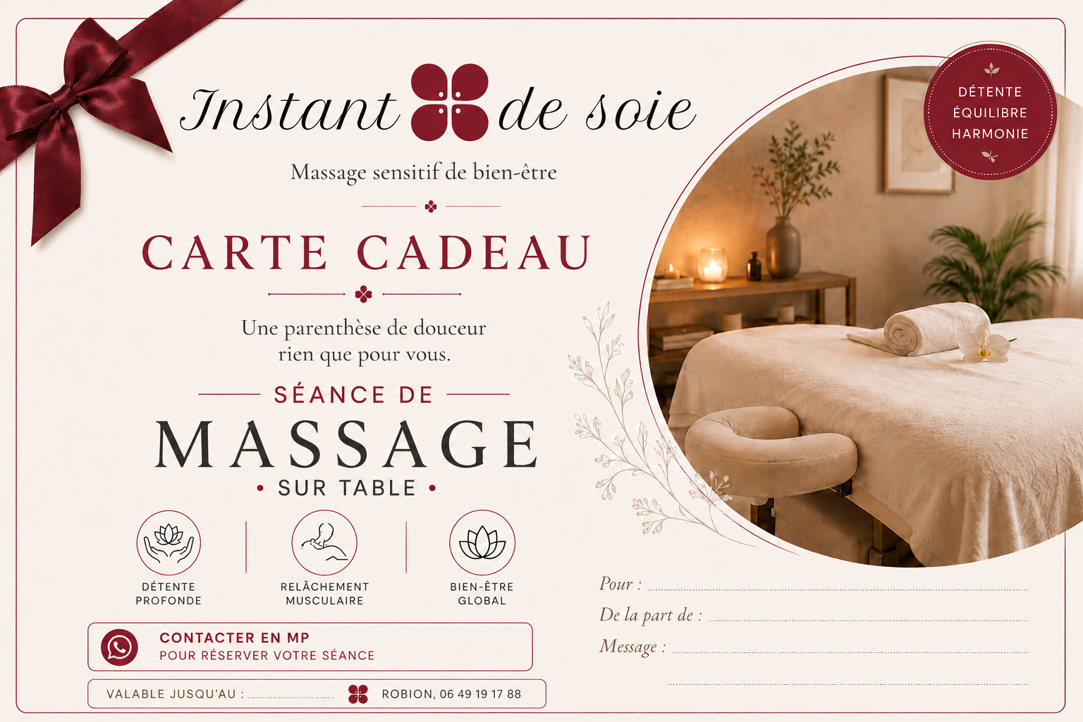 Photo numéro 8 de la galerie de Sylvie Fernandez : Masseur bien-être à Robion. Prendre RDV