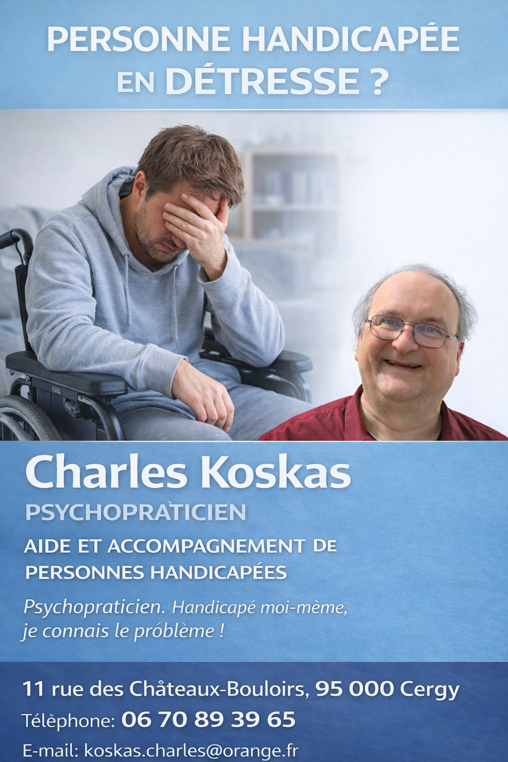 Photo numéro 20 de la galerie de Charles Koskas : Psychopraticien à Cergy. Prendre RDV