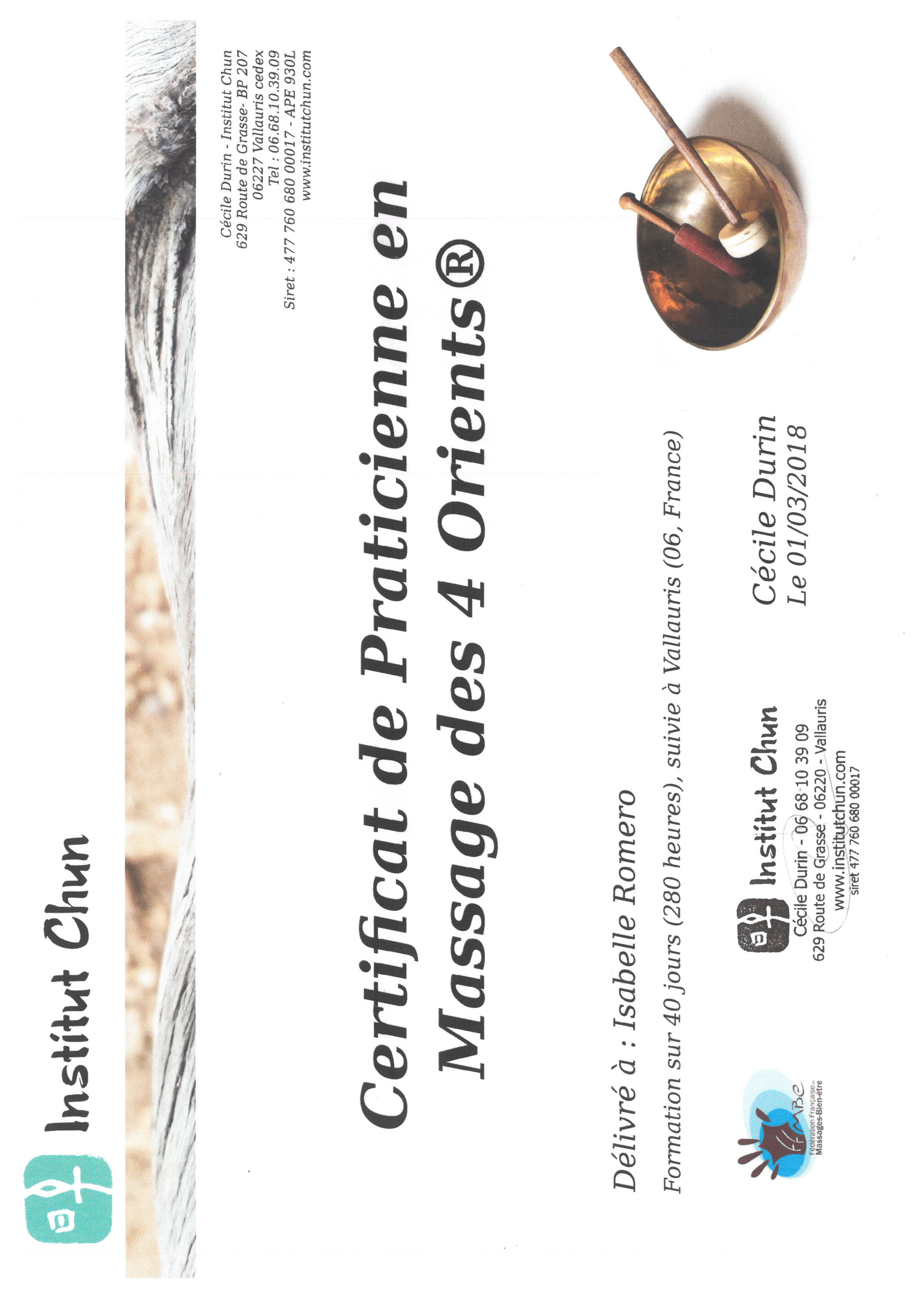 Photo numéro 16 de la galerie de Isabelle Romero : Masseur bien-être à Antibes. Prendre RDV