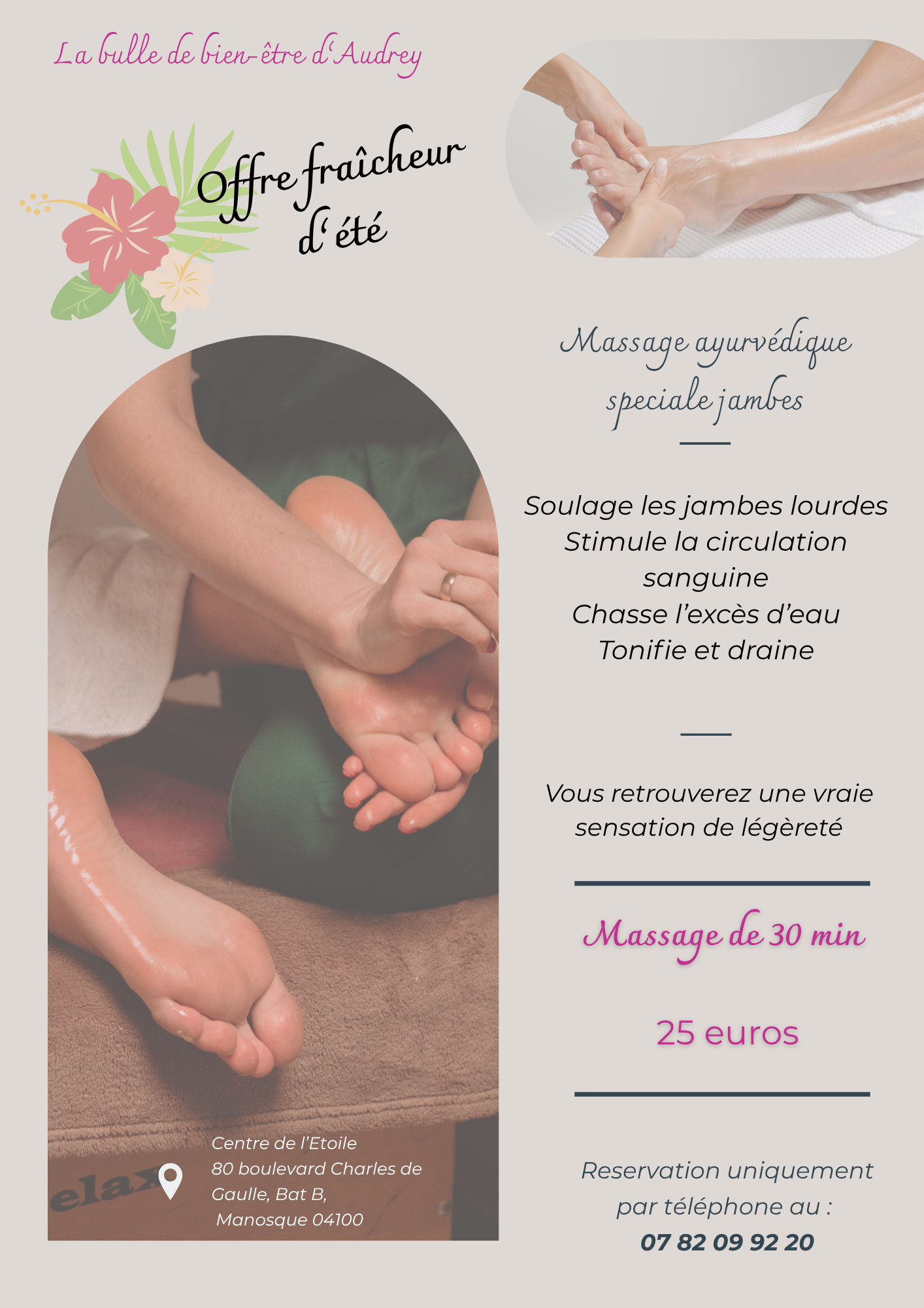 Photo numéro 5 de la galerie de Audrey Pigassou : Masseur bien-être à Manosque. Prendre RDV
