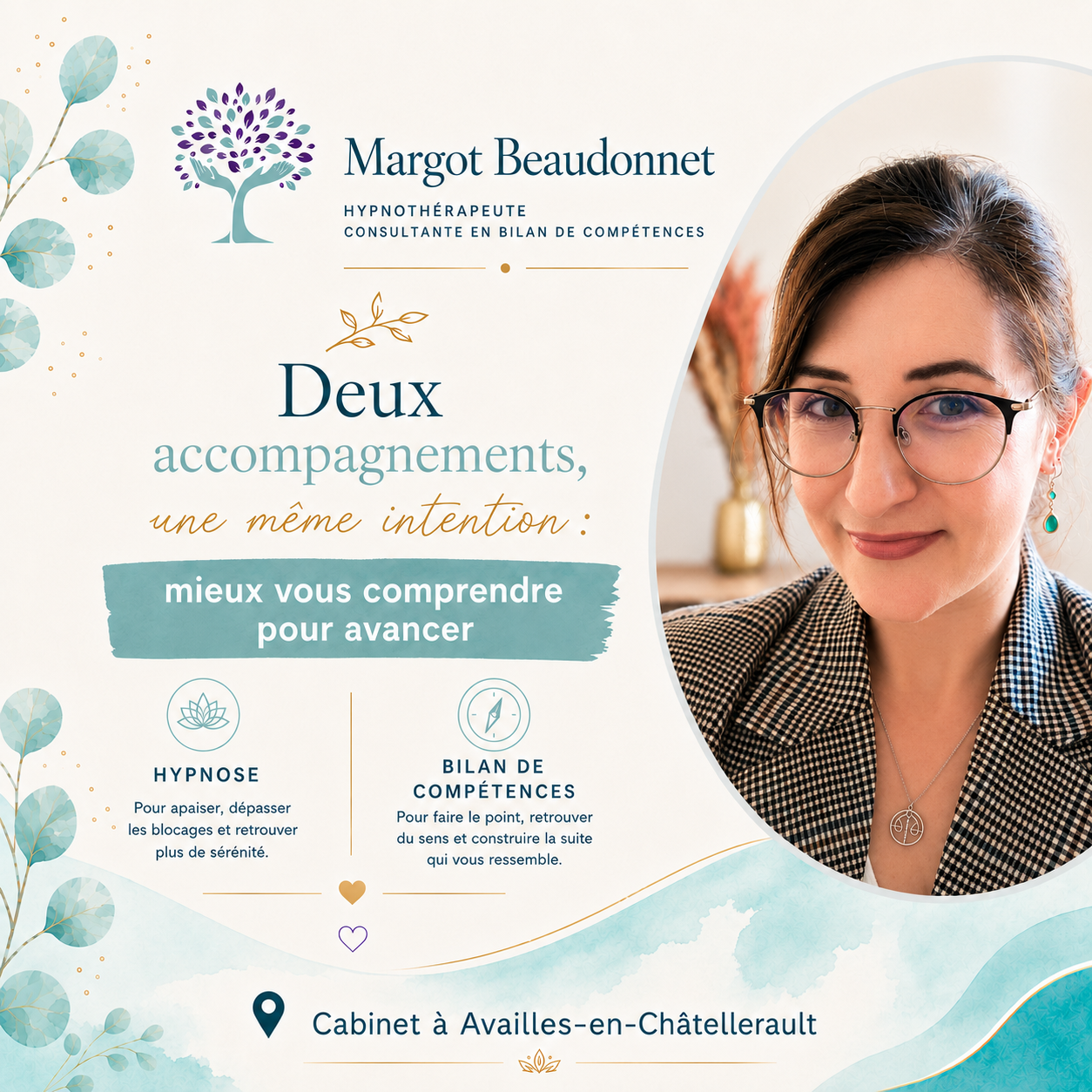 Photo numéro 1 de la galerie de Margot Beaudonnet : Hypnothérapeute à Availles-en-Châtellerault. Prendre RDV