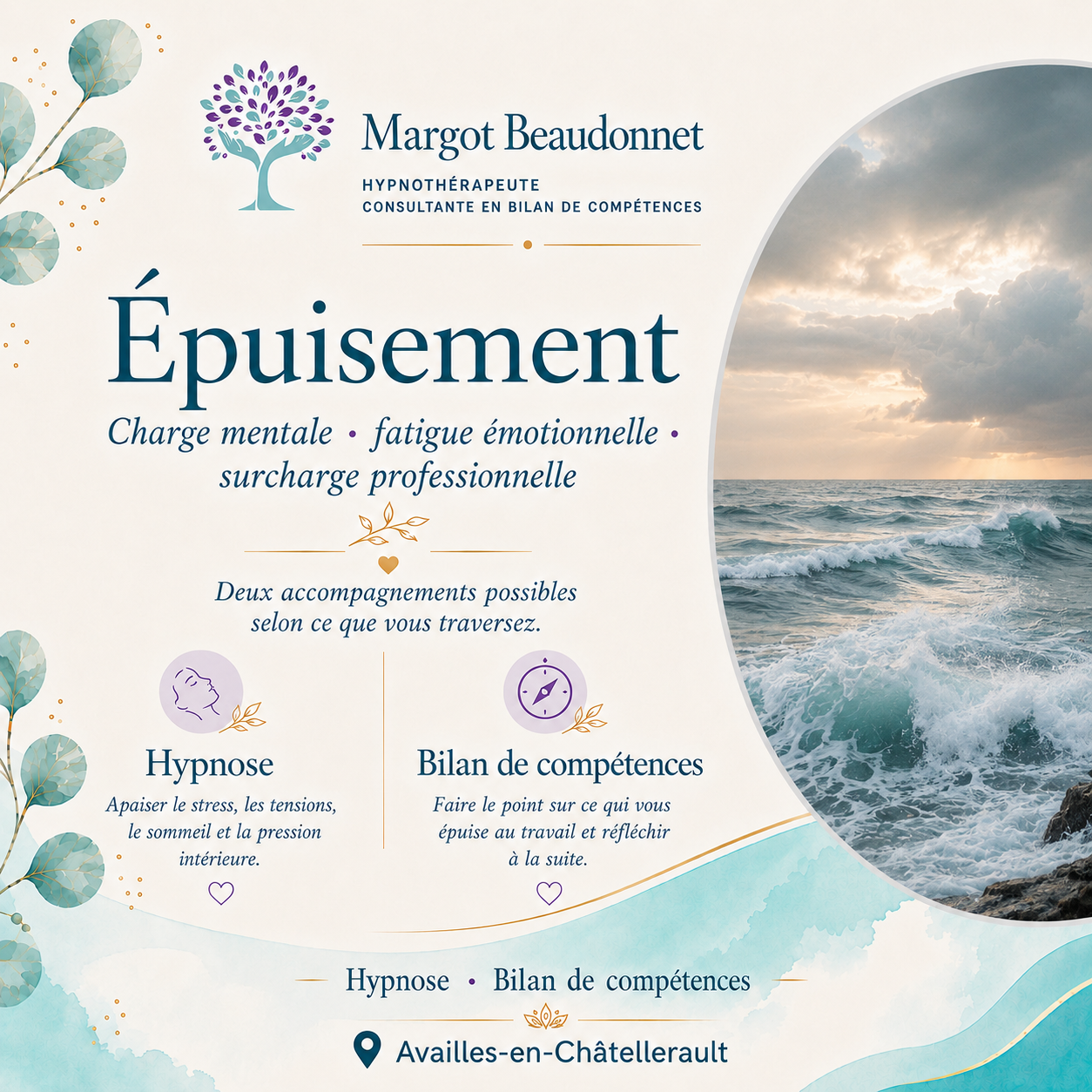 Photo numéro 8 de la galerie de Margot Beaudonnet : Hypnothérapeute à Availles-en-Châtellerault. Prendre RDV