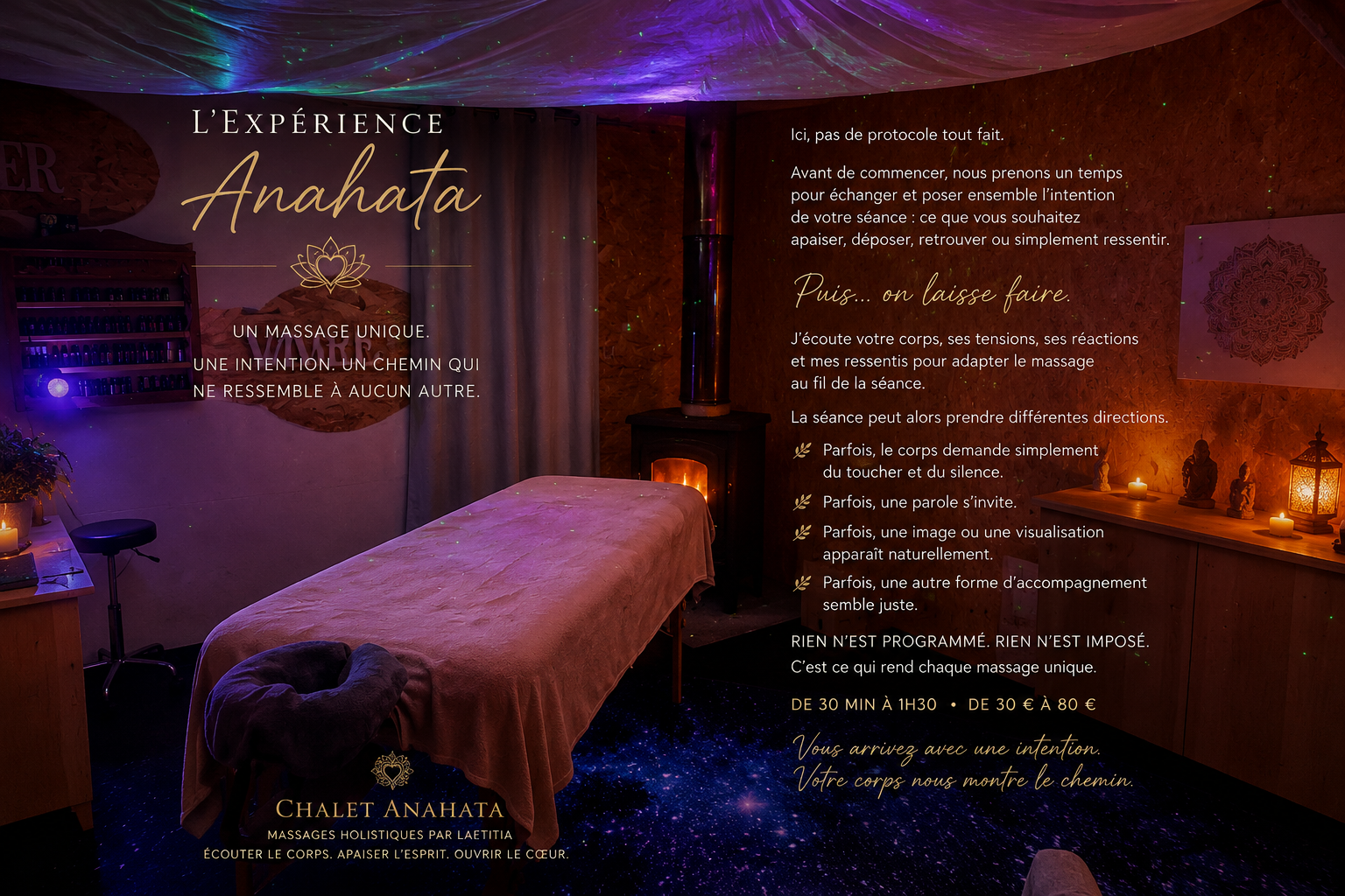 Photo numéro 3 de la galerie de Massages Anahata By Laetitia : Masseur bien-être à L'Isle-Bouzon. Prendre RDV