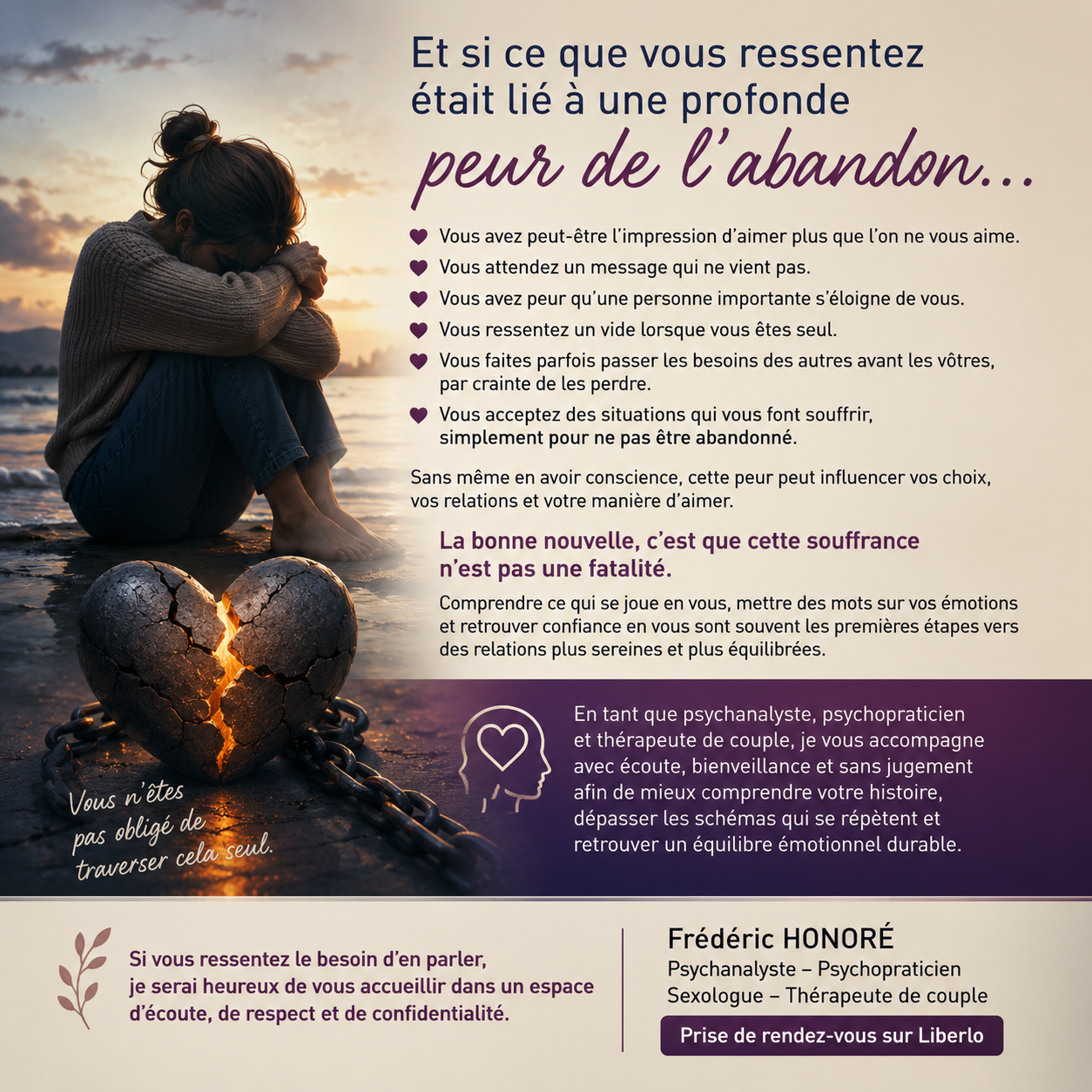 Photo numéro 2 de la galerie de Frédéric Honore : Psychanalyste à Saint-Étienne. Prendre RDV