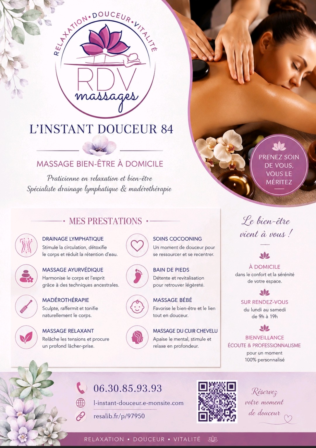 Photo numéro 7 de la galerie de L'instant Douceur : Masseur bien-être à Sorgues. Prendre RDV