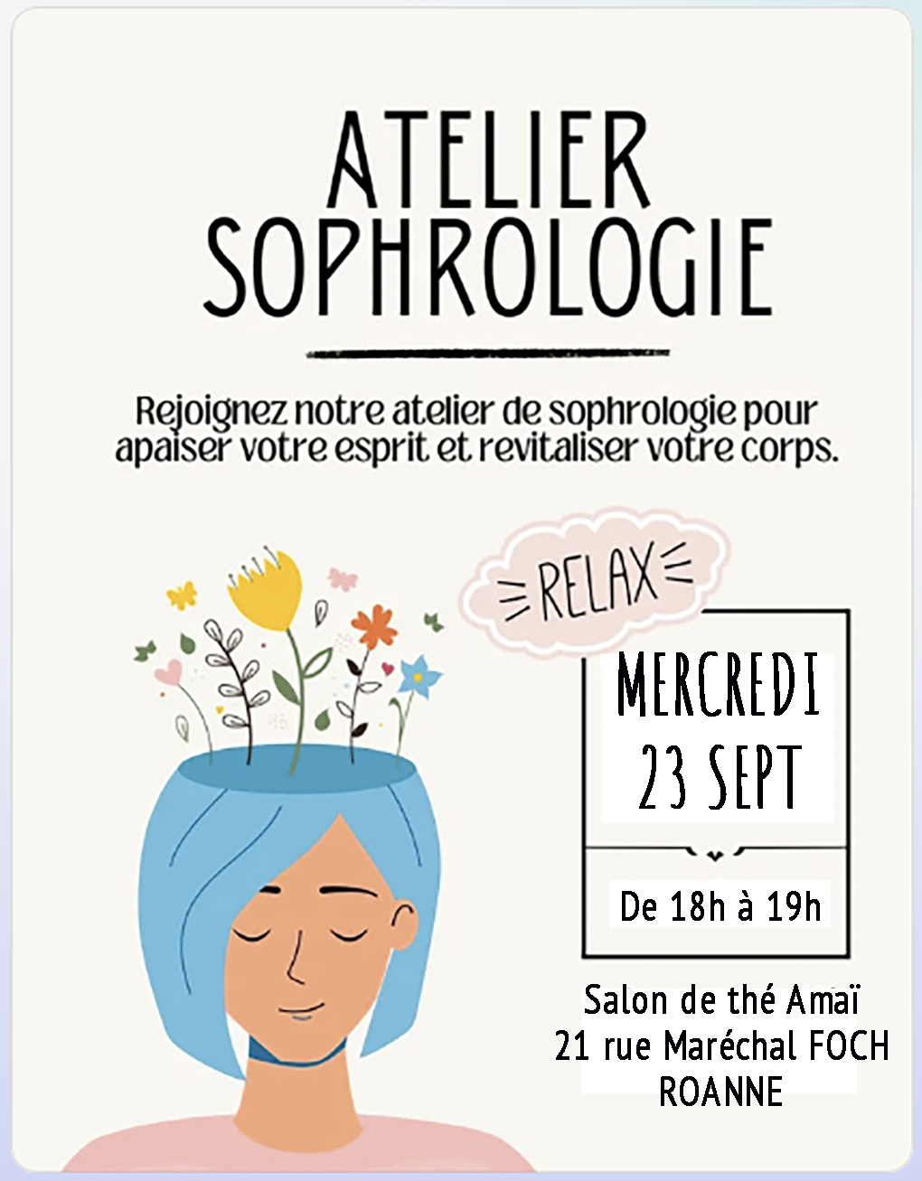 Photo numéro 3 de la galerie de Valentine Letendre : Sophrologue à Roanne. Prendre RDV