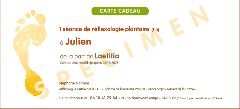 Photo numéro 4 de la galerie de Stéphane Nannini : Réflexologue à Paris 13e Arrondissement. Prendre RDV