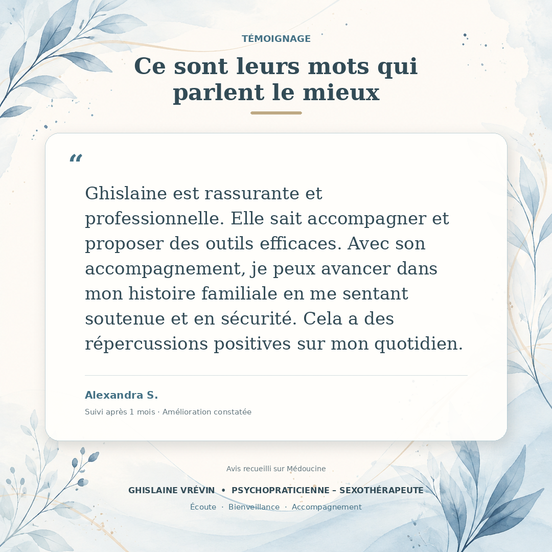 Photo numéro 2 de la galerie de Ghislaine Vrévin : Psychopraticien à L'Arbresle. Prendre RDV