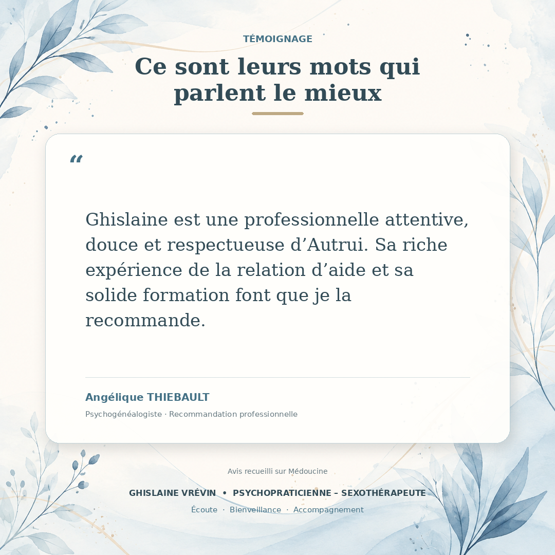 Photo numéro 7 de la galerie de Ghislaine Vrévin : Psychopraticien à L'Arbresle. Prendre RDV