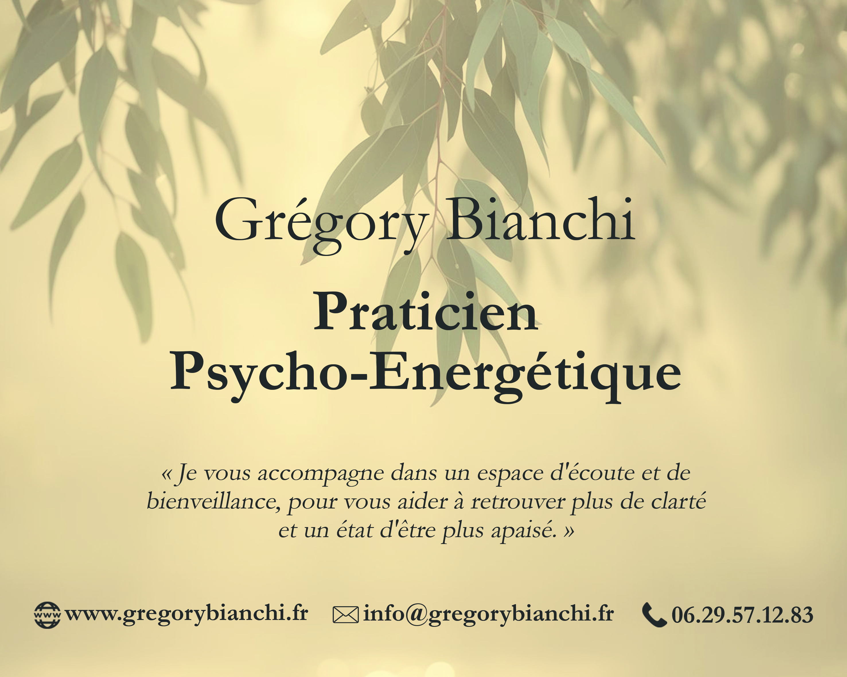 Photo numéro 1 de la galerie de Grégory Bianchi : Psychopraticien à Trans-en-Provence. Prendre RDV