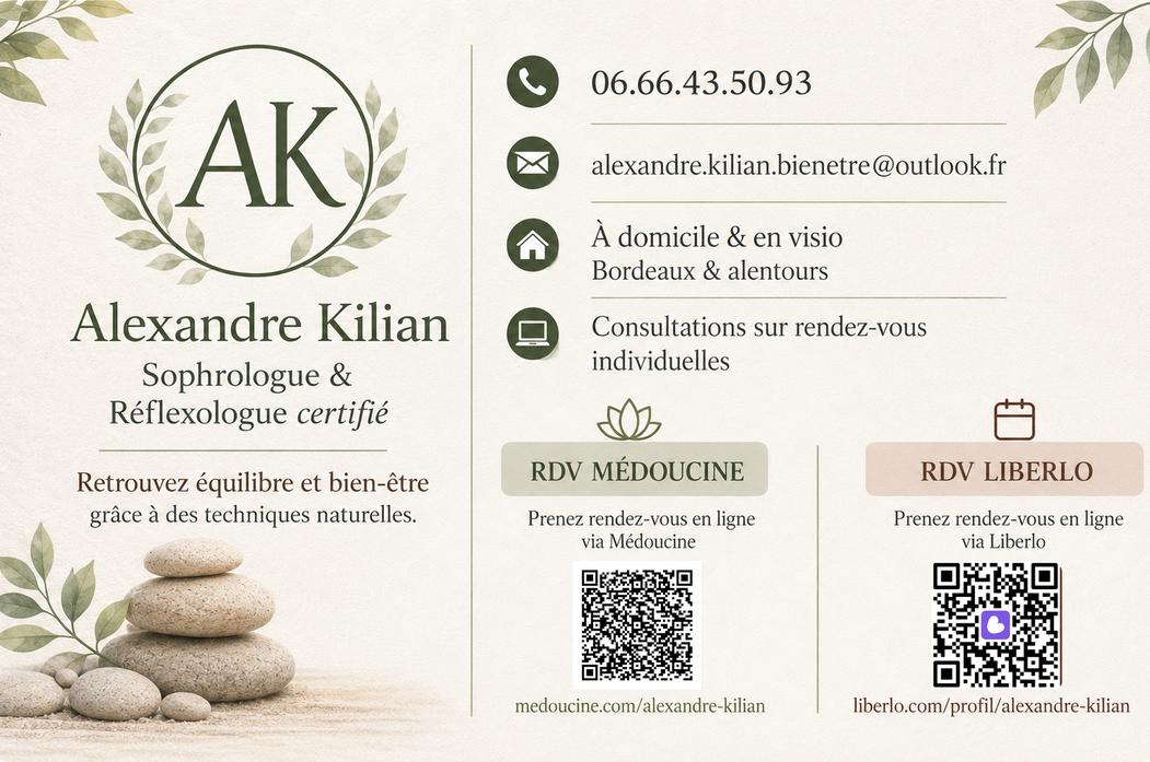 Photo numéro 3 de la galerie de Alexandre Kilian : Sophrologue à Bordeaux. Prendre RDV