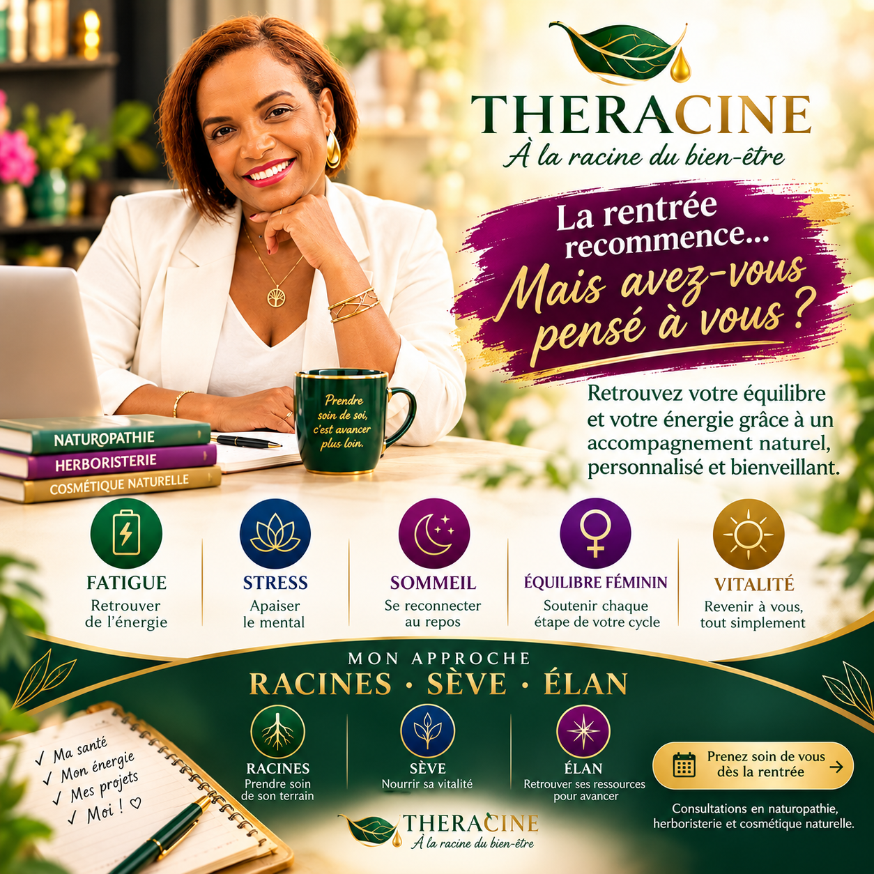 Photo numéro 9 de la galerie de Theracine - Marie Lobognon : Naturopathe à Paris 13e Arrondissement. Prendre RDV