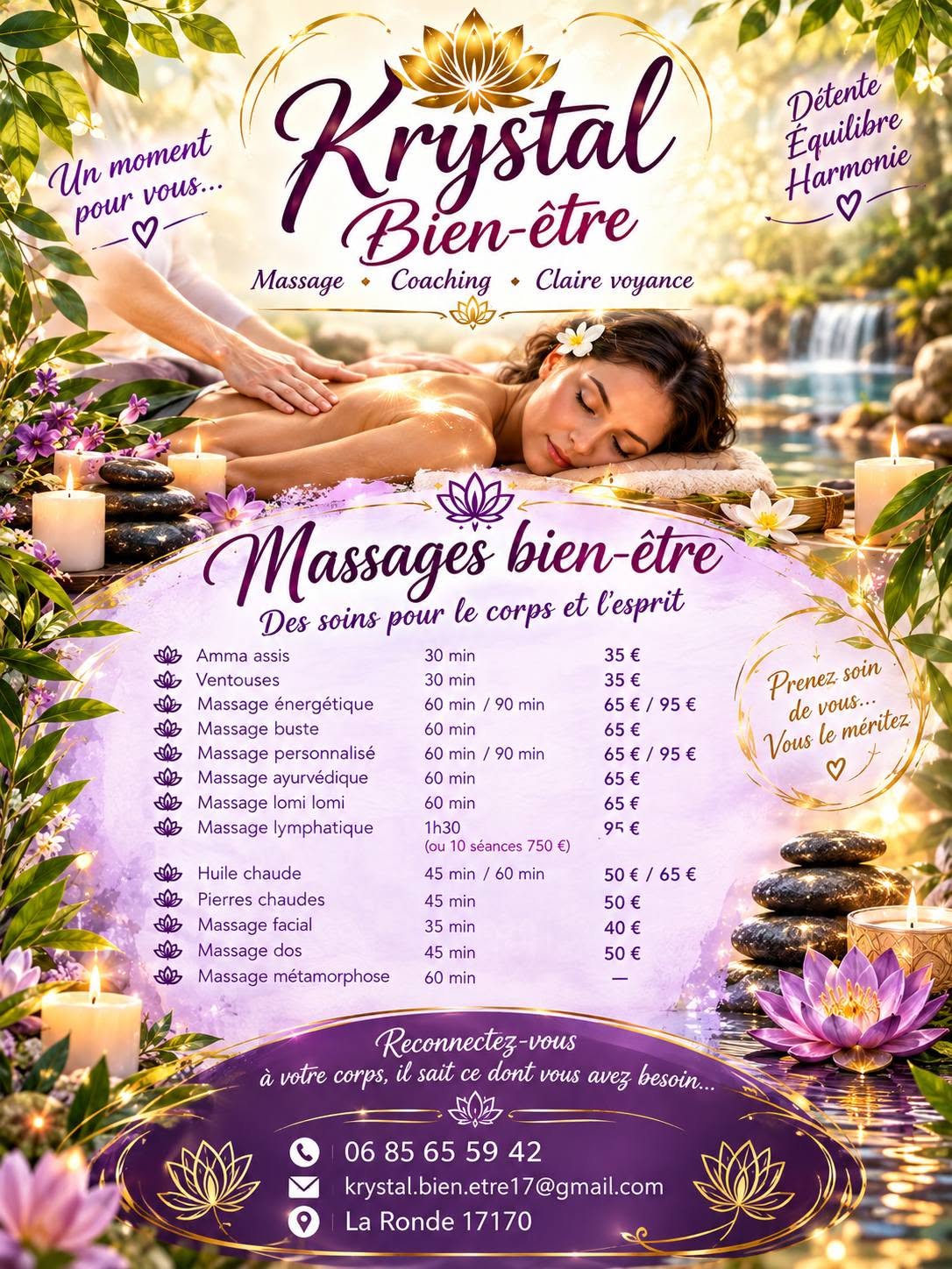Photo numéro 7 de la galerie de Christelle Goraguer : Masseur bien-être à La Ronde. Prendre RDV